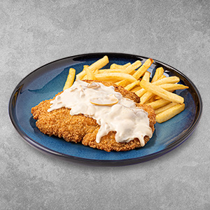 Mafia Chicken with White Creamy Mushroom Sauce