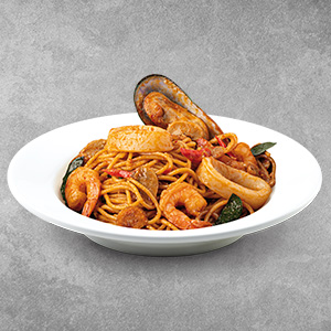 Spaghetti Tom Yum Seafood