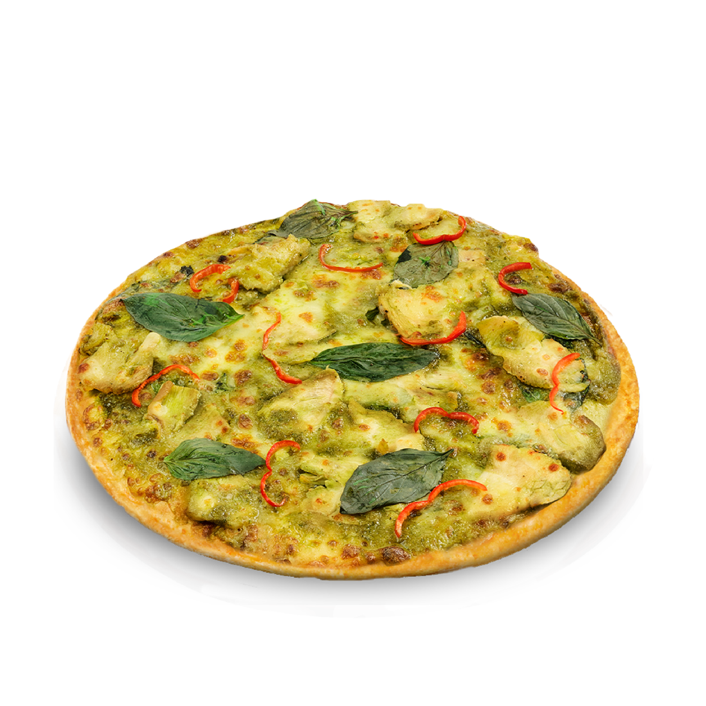 Chicken Green Curry Pizza