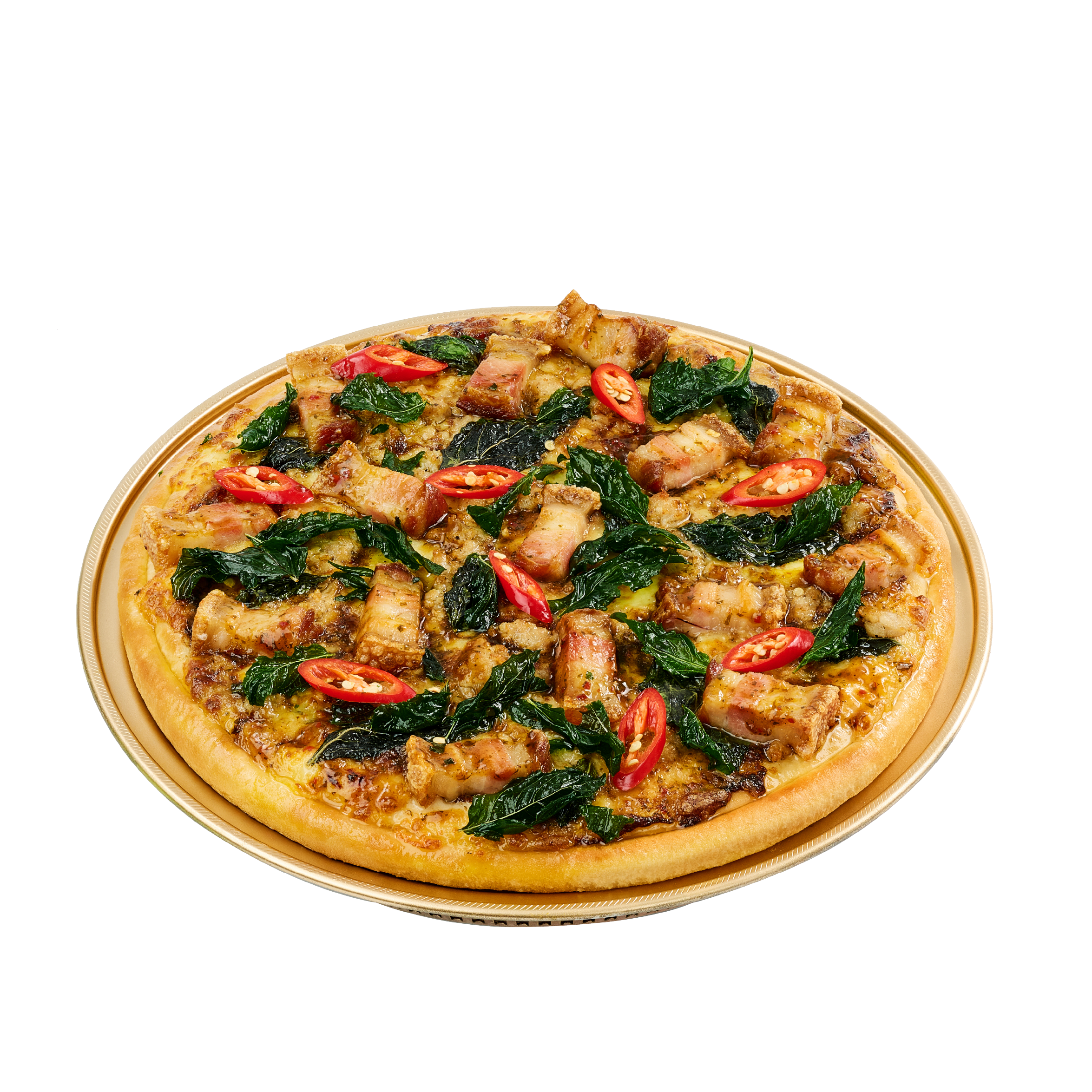 Kaprao Crispy Pork & Minced Pork Pizza