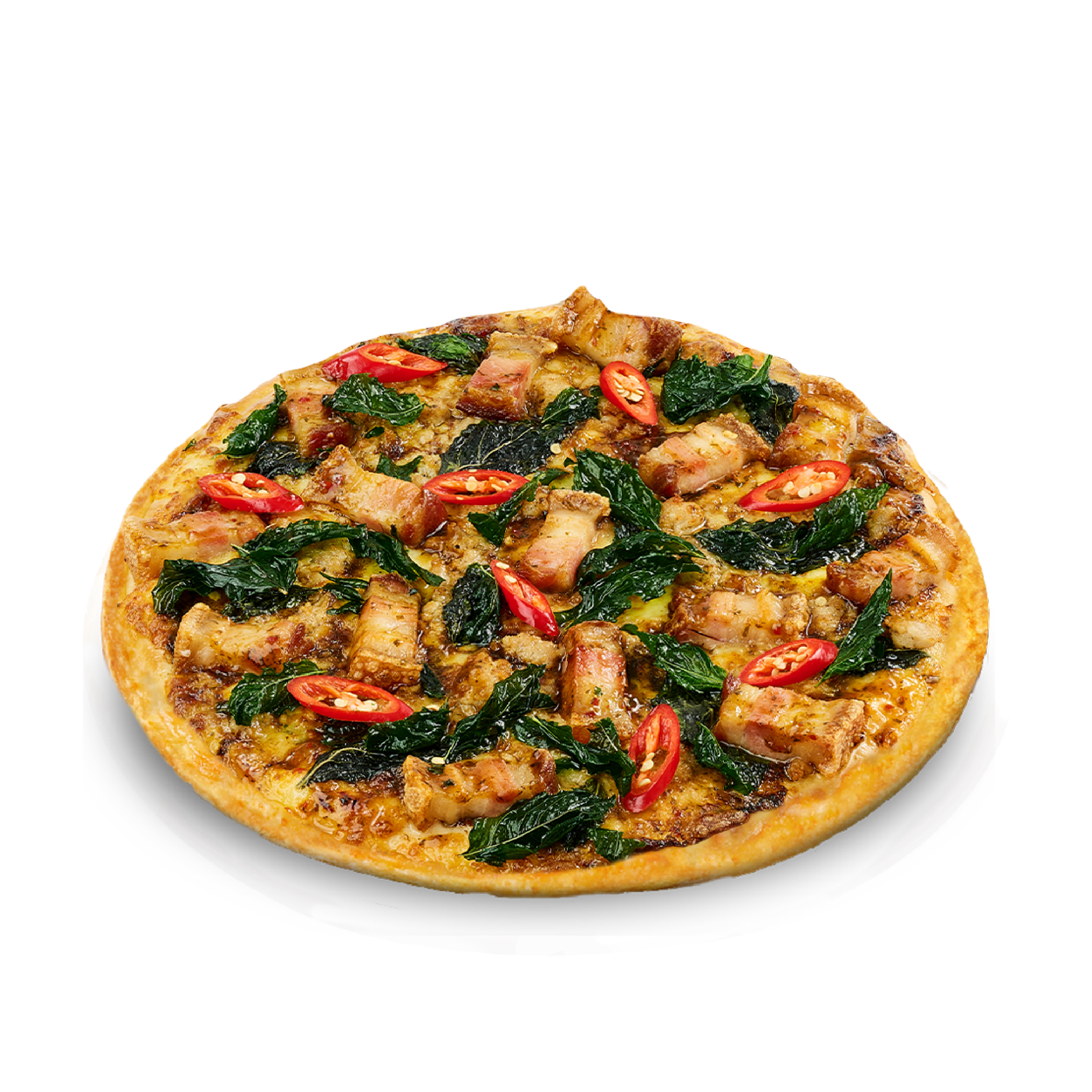 Kaprao Crispy Pork & Minced Pork Pizza